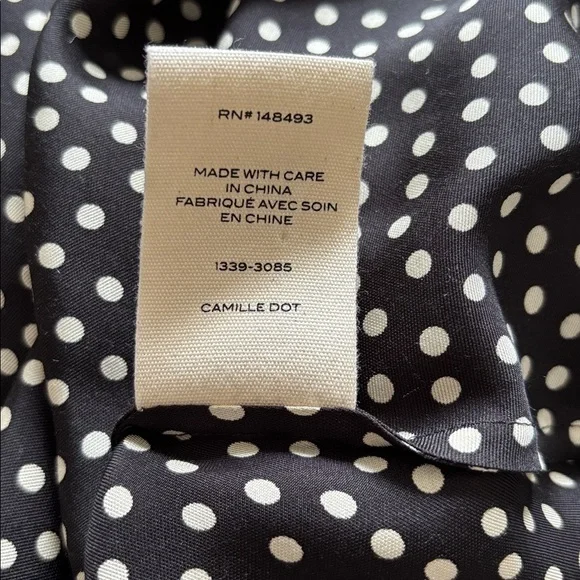 DÔEN Sz S Elowena Skirt in Camille dot Black and White Polka Dot Midi Skirt - Picture 9 of 10